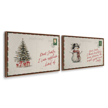 [Color:Walnut], Picture of art in a Walnut frame at an angle