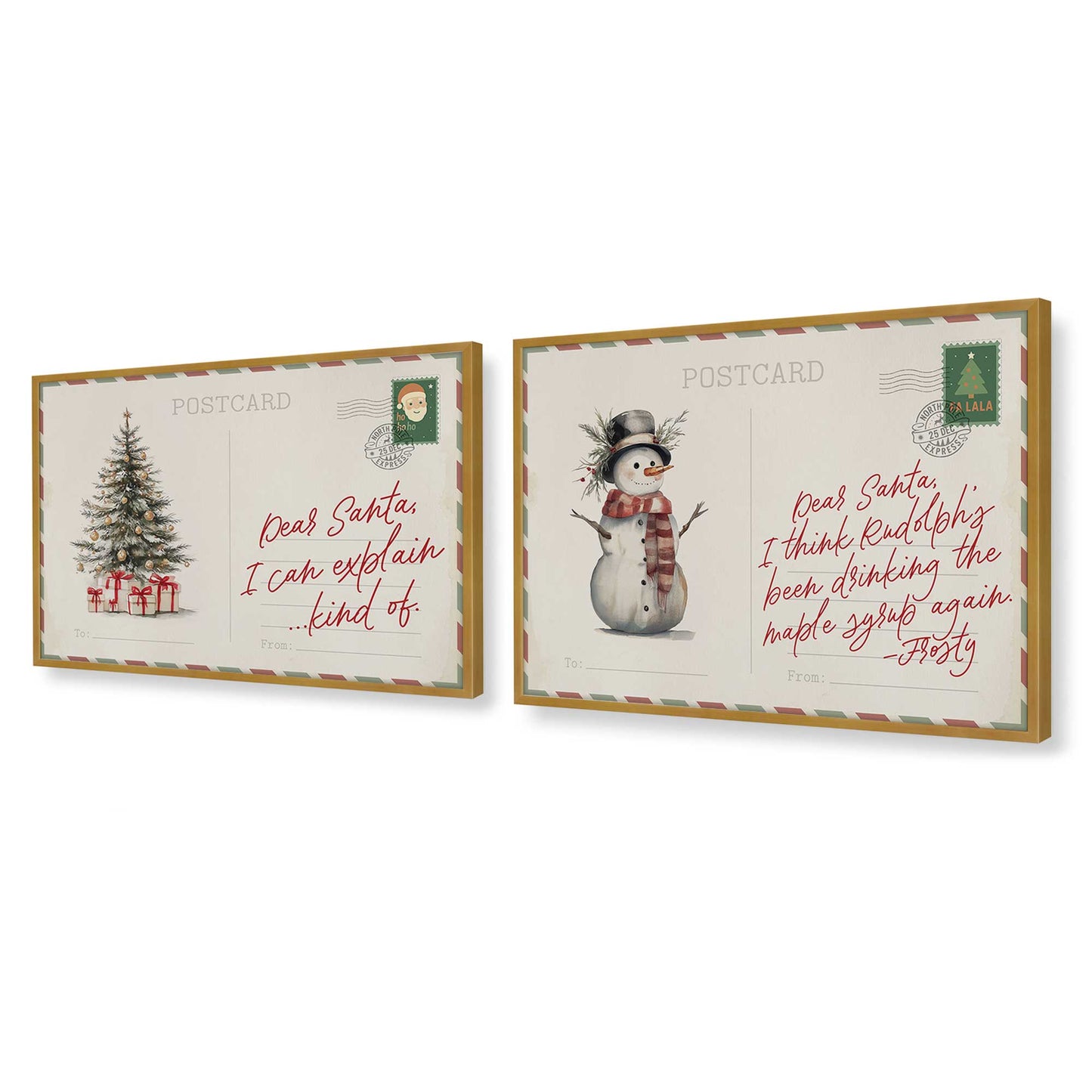 [Color:Polished Gold], Picture of art in a Polished Gold frame at an angle