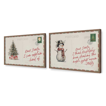 [Color:Walnut], Picture of art in a Walnut frame at an angle