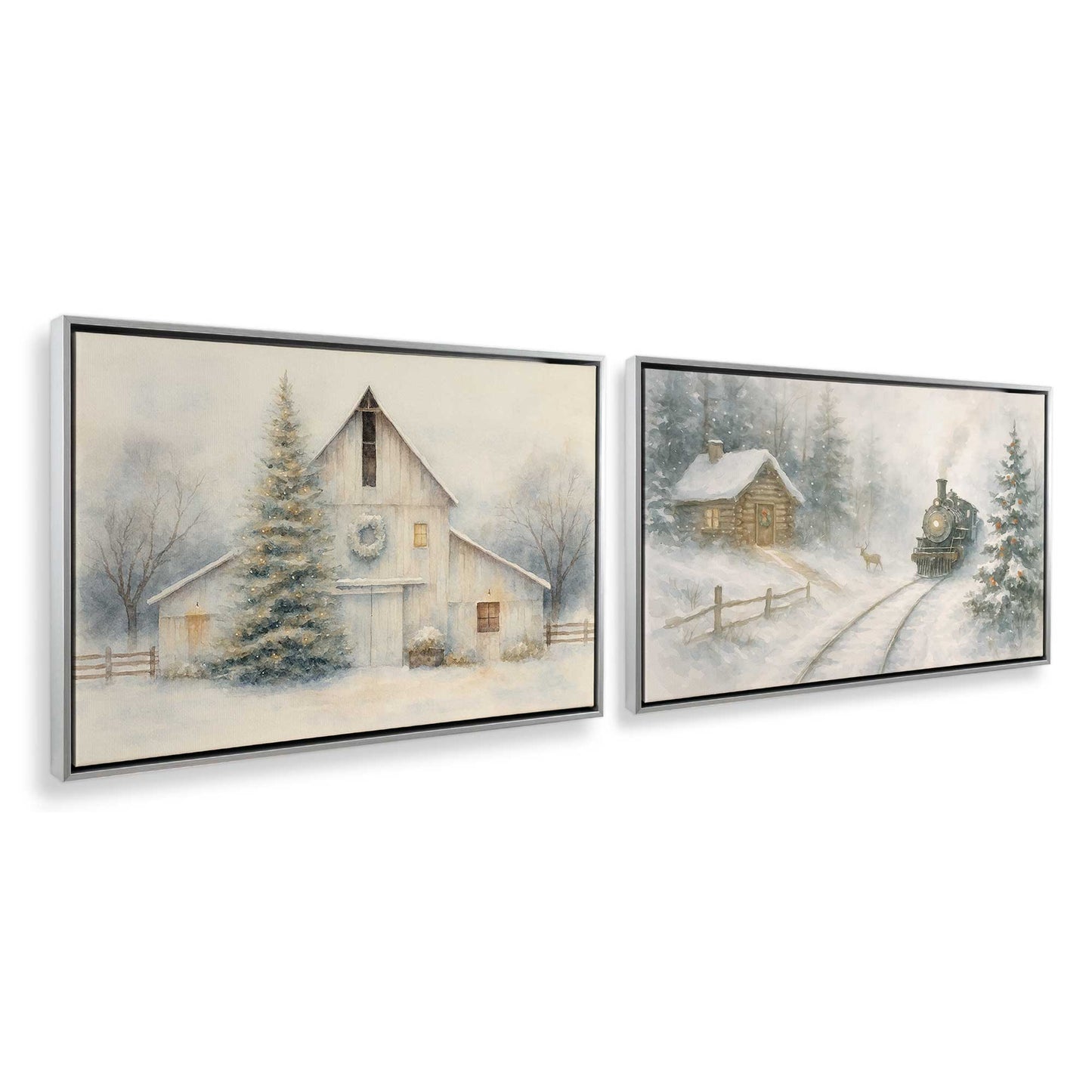 [Color:Polished Chrome], Picture of art in a Polished Chrome frame at an angle