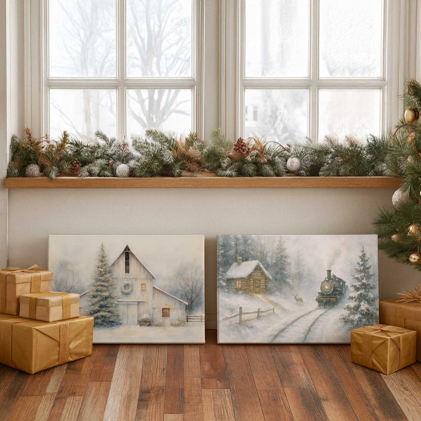 [Color:Walnut], Picture of art in a Walnut frame