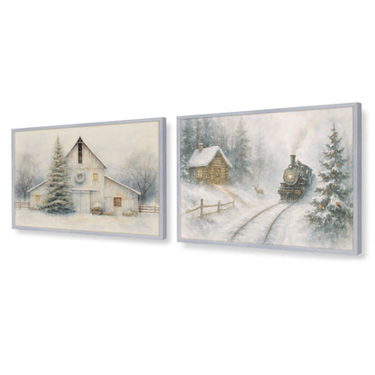 [Color:Polished Chrome], Picture of art in a Polished Chrome frame at an angle