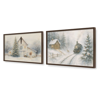 [Color:Belvinder Brown], Picture of art in a Belvinder Brown frame at an angle