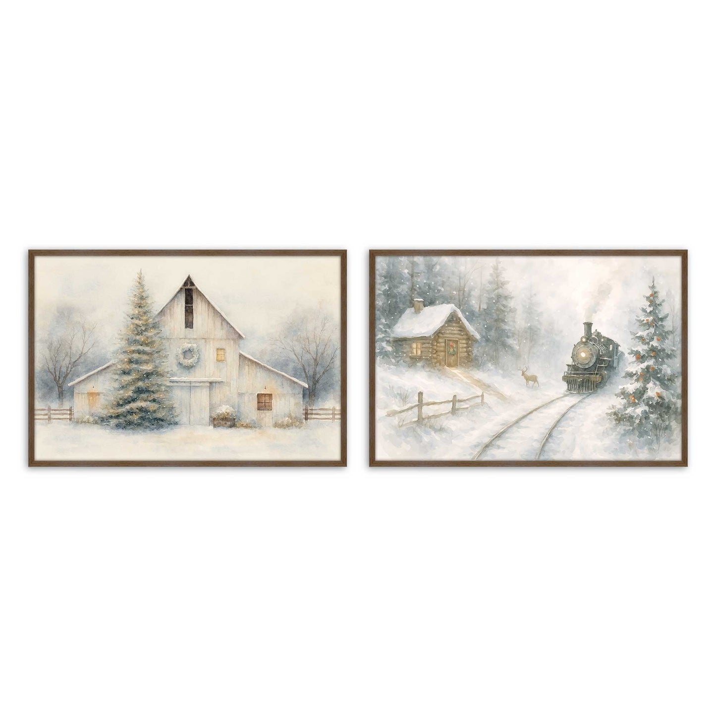 [Color:Walnut], Picture of art in a Walnut frame