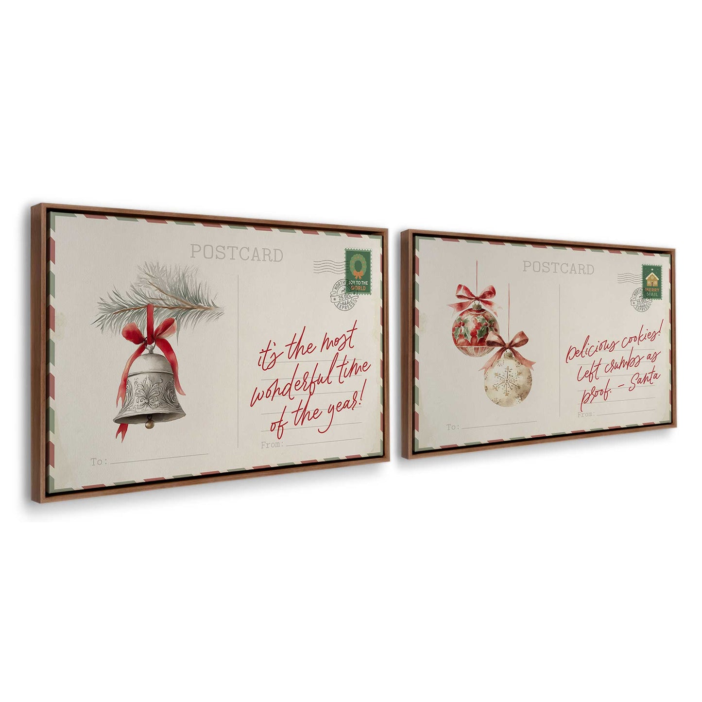 [Color:Walnut], Picture of art in a Walnut frame at an angle