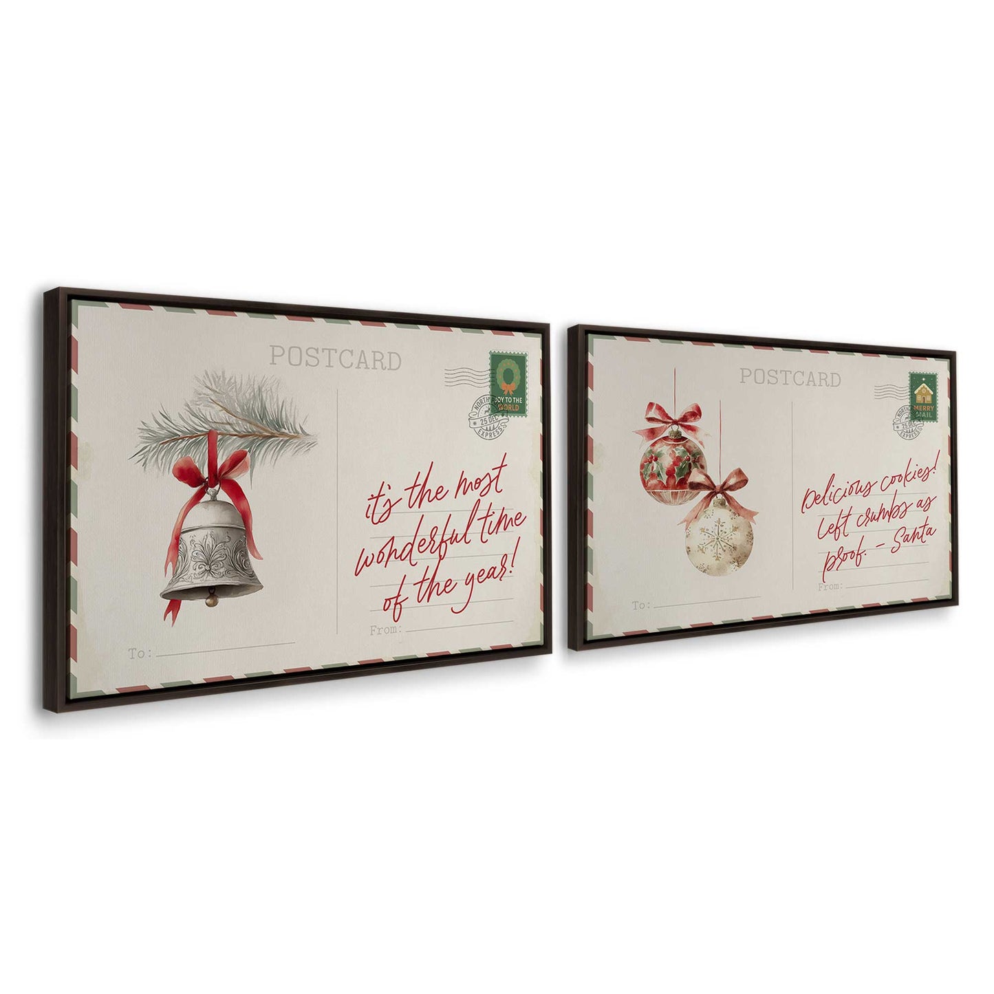 [Color:Espresso], Picture of art in an espresso frame at an angle