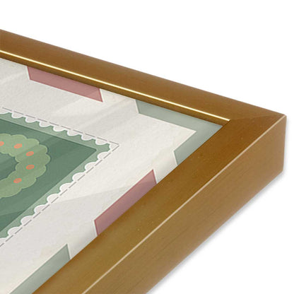 [Color:Polished Gold], Picture of art in a Polished Gold frame of the corner