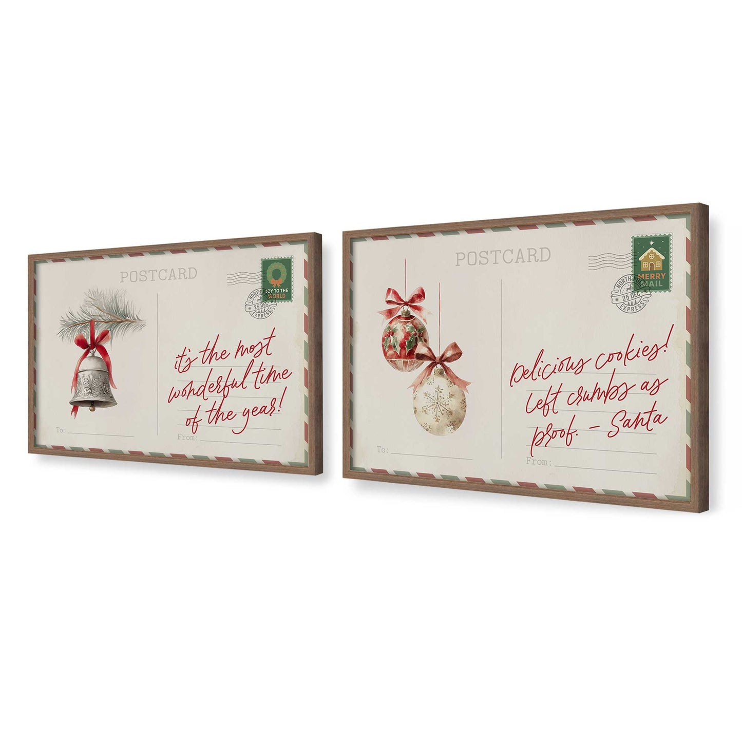 [Color:Walnut], Picture of art in a Walnut frame at an angle