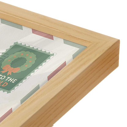 [Color:American Maple], Picture of art in a American Maple frame of the corner