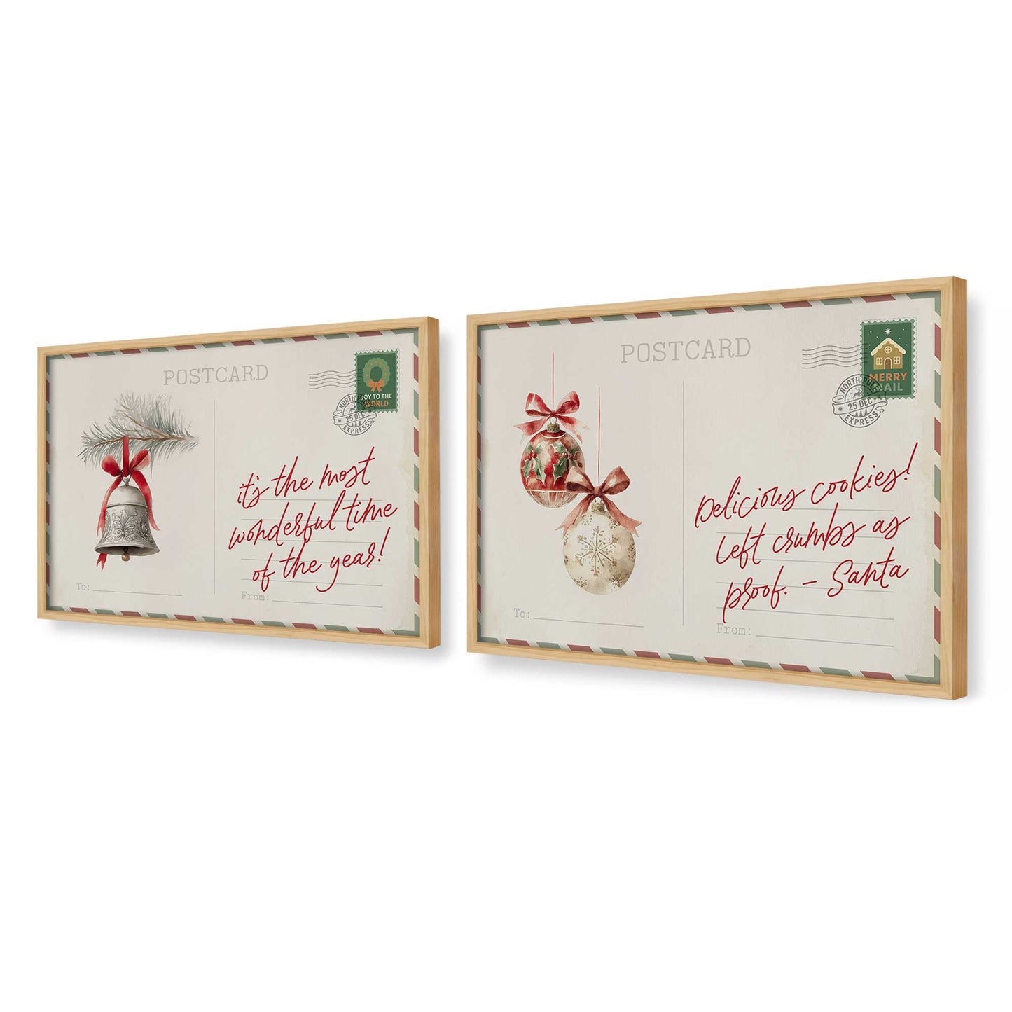 [Color:American Maple], Picture of art in a American Maple frame at an angle