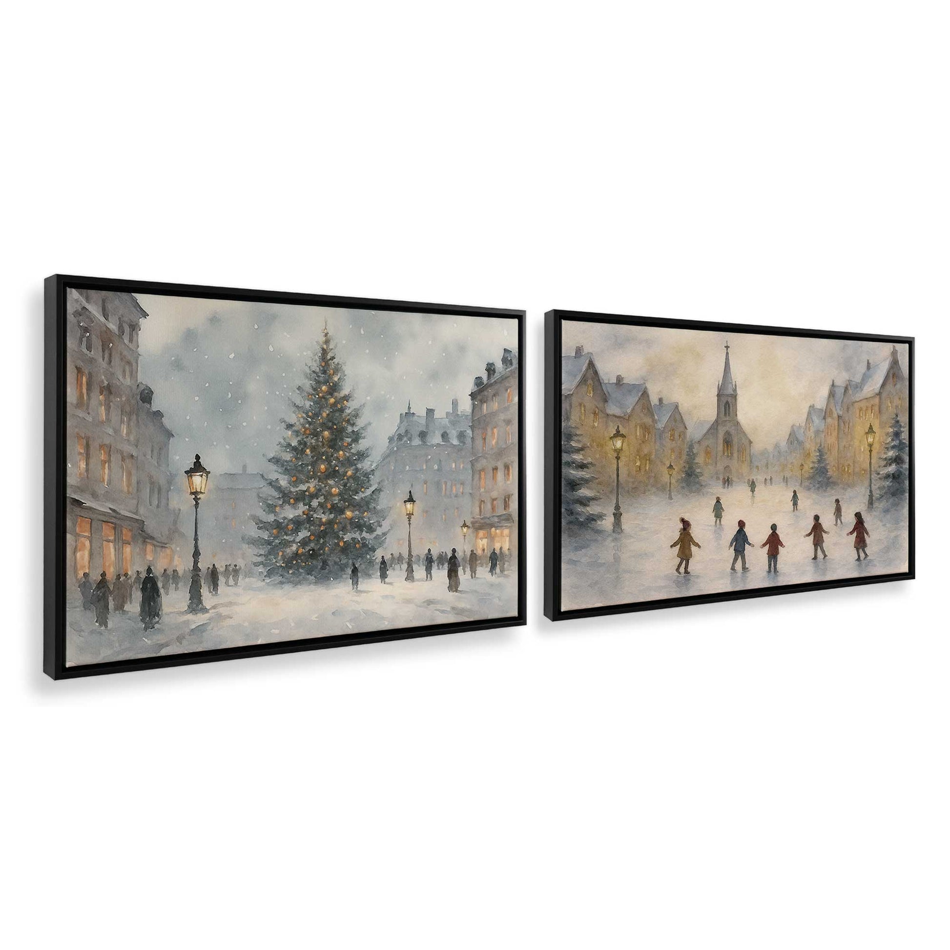 [Color:Satin Black], Picture of art in a Satin Black frame at an angle