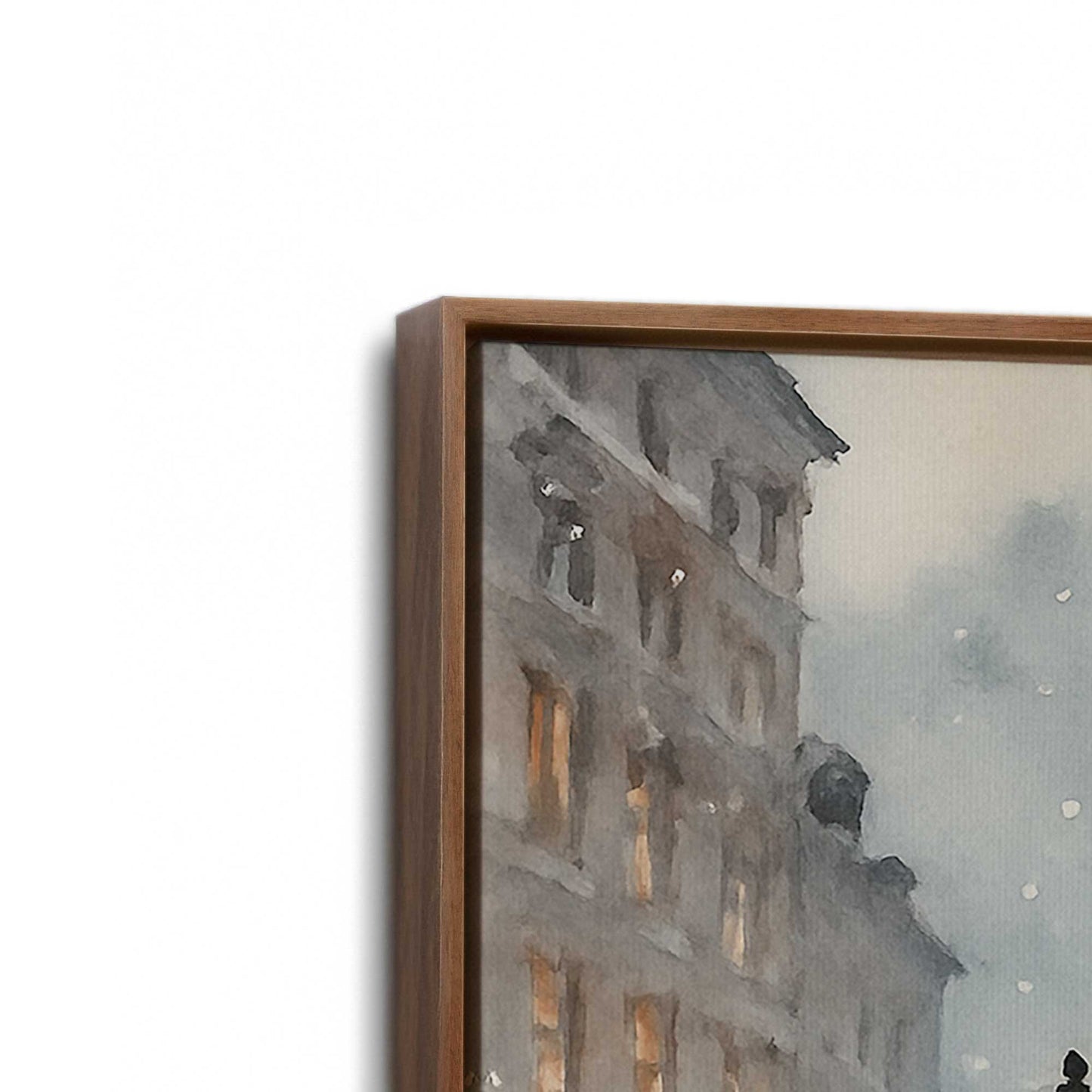 [Color:Walnut], Picture of the corner of the art