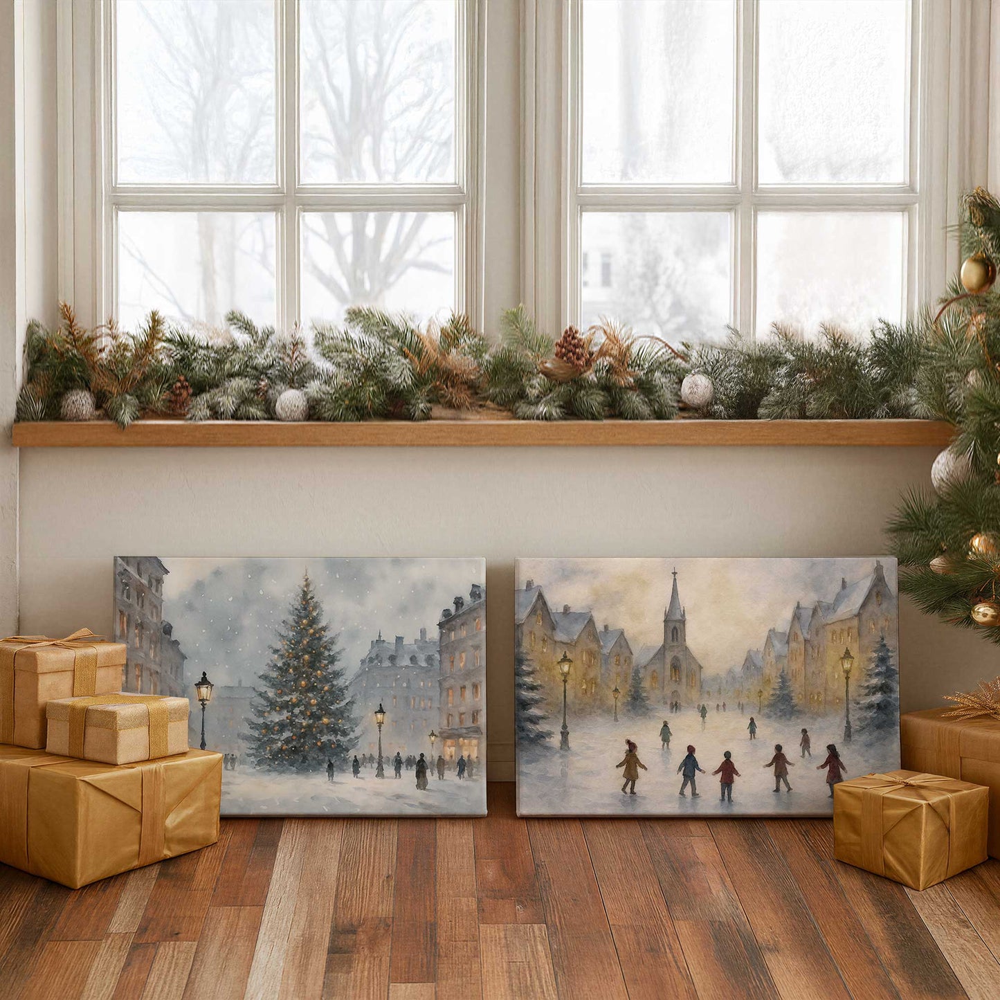 [Color:American Maple], Picture of art in a American Maple frame