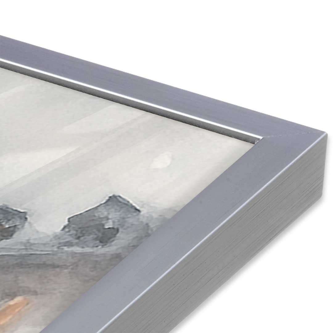 [Color:Polished Chrome], Picture of art in a Polished Chrome frame of the corner