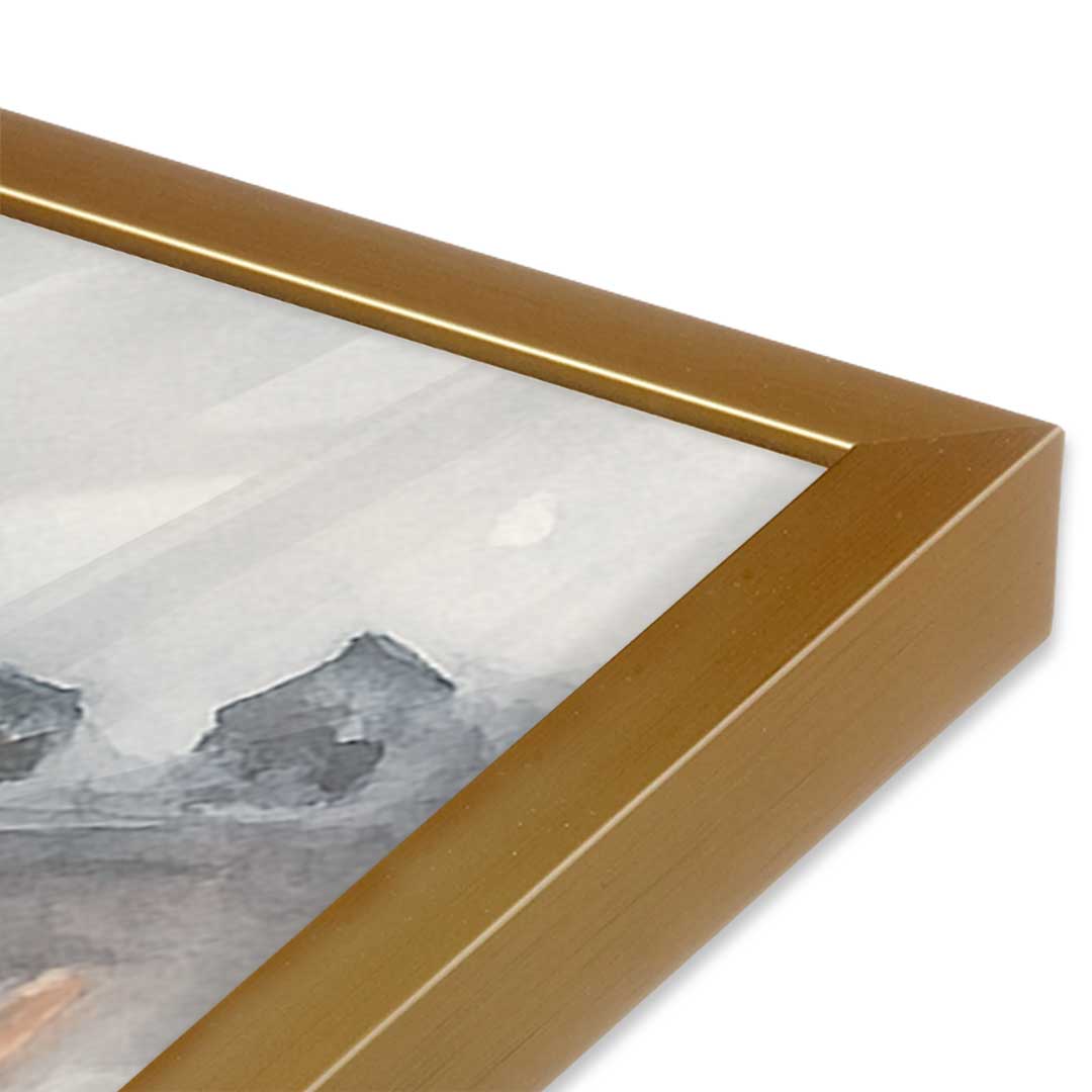 [Color:Polished Gold], Picture of art in a Polished Gold frame of the corner