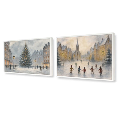 [Color:Opaque White], Picture of art in a Opaque White frame at an angle