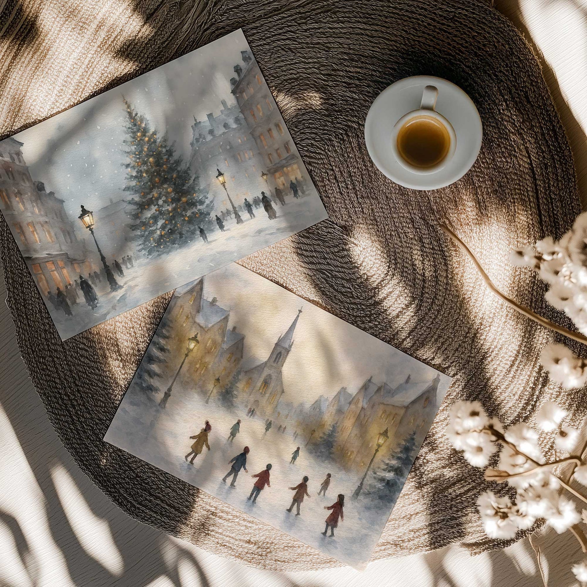 [color:Rolled Print], Picture of art in a room