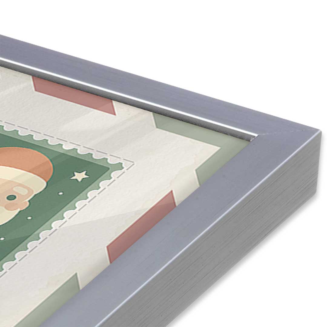 [Color:Polished Chrome], Picture of art in a Polished Chrome frame at an angle