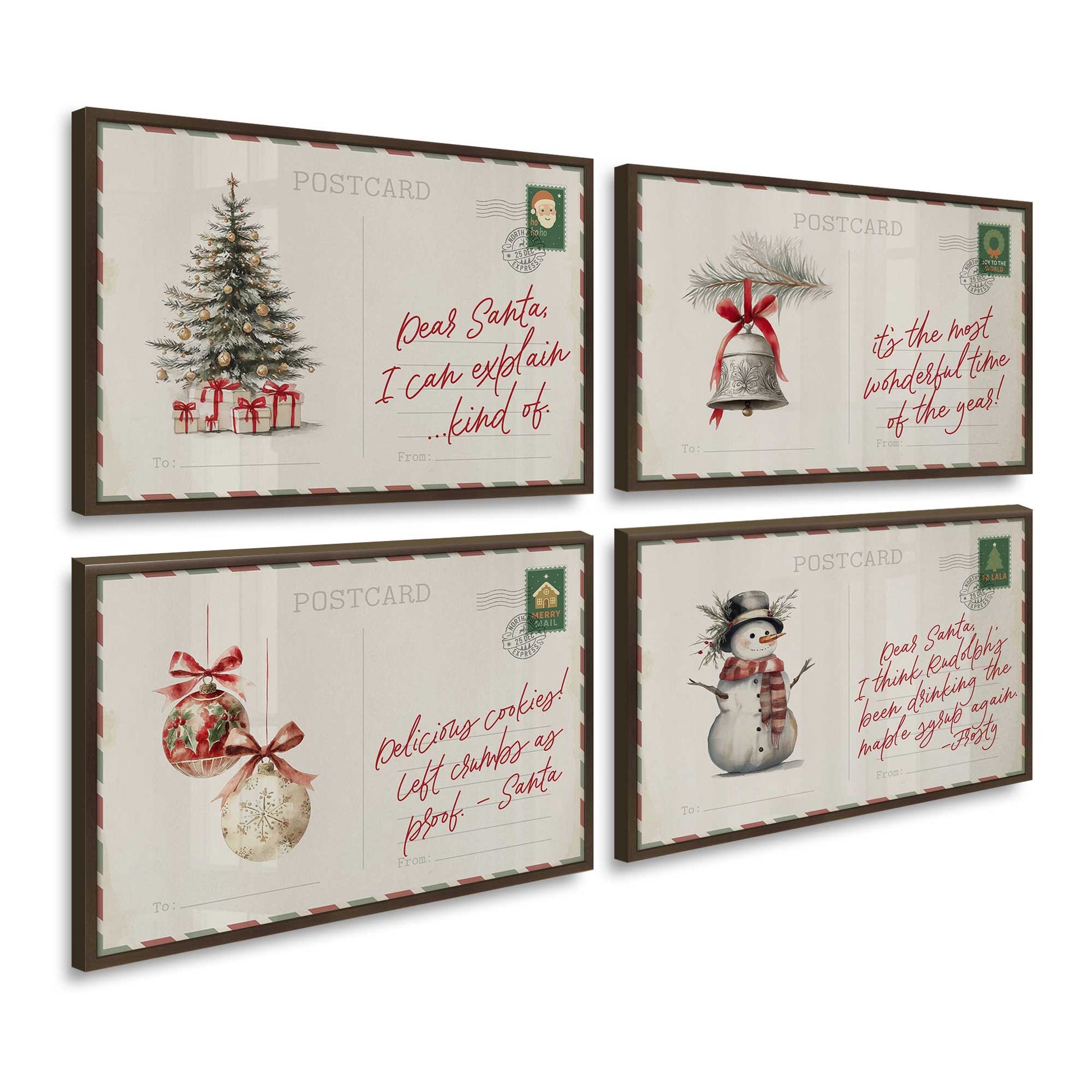 [Color:Belvinder Brown], Picture of art in a Belvinder Brown frame at an angle