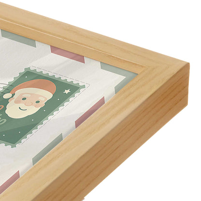 [Color:American Maple], Picture of art in a American Maple frame of the corner