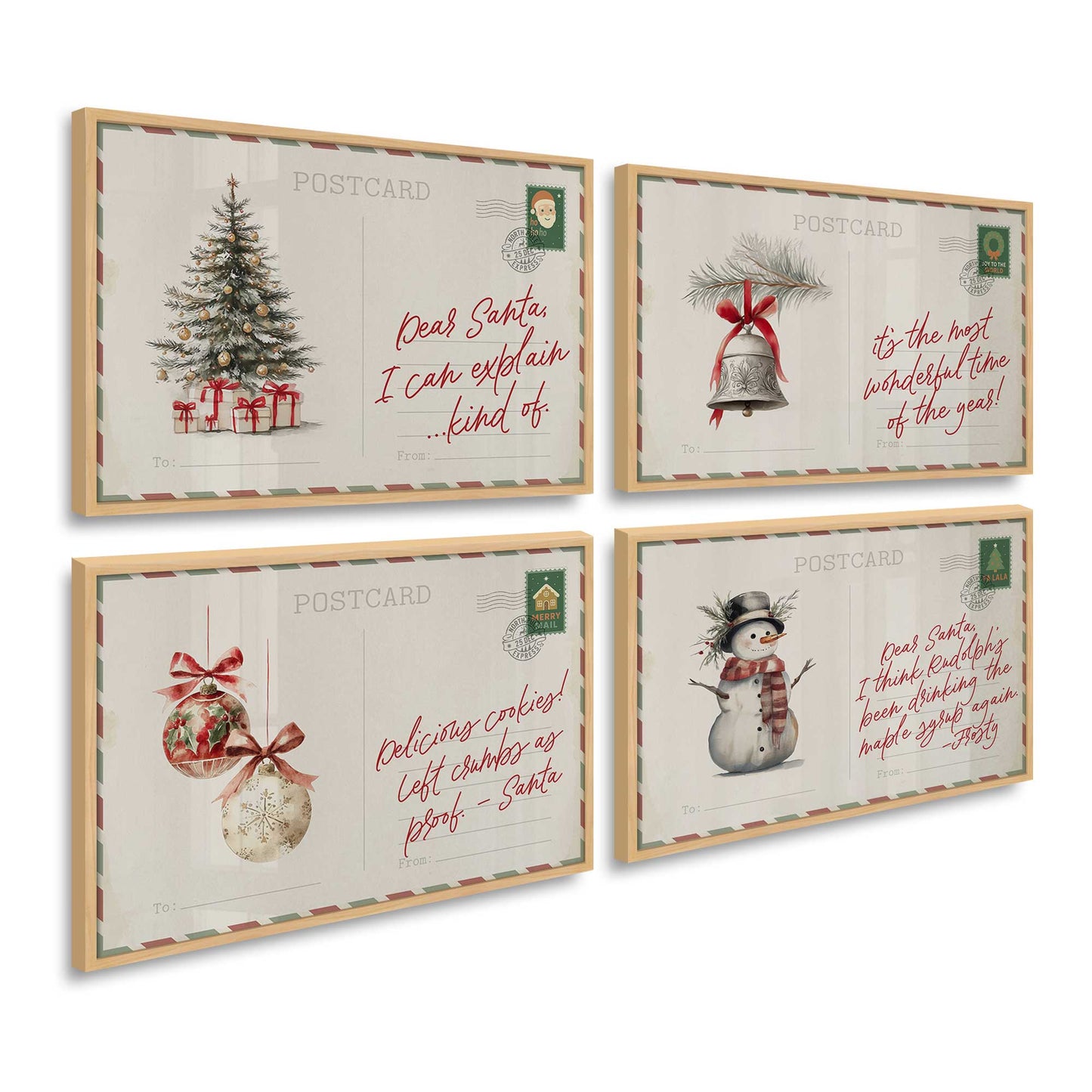 [Color:American Maple], Picture of art in a American Maple frame at an angle