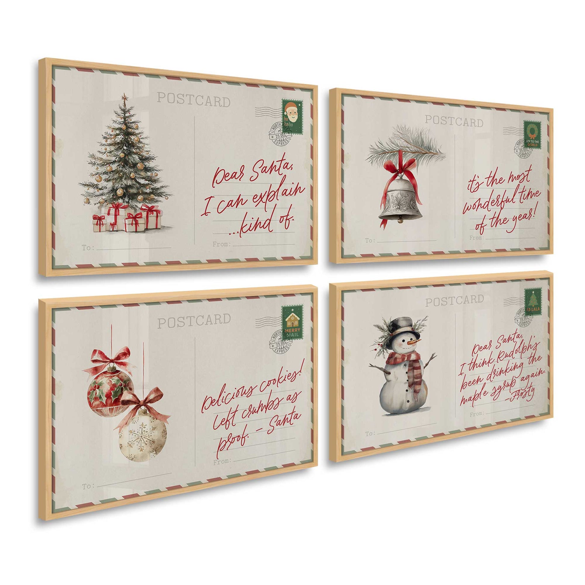 [Color:American Maple], Picture of art in a American Maple frame at an angle