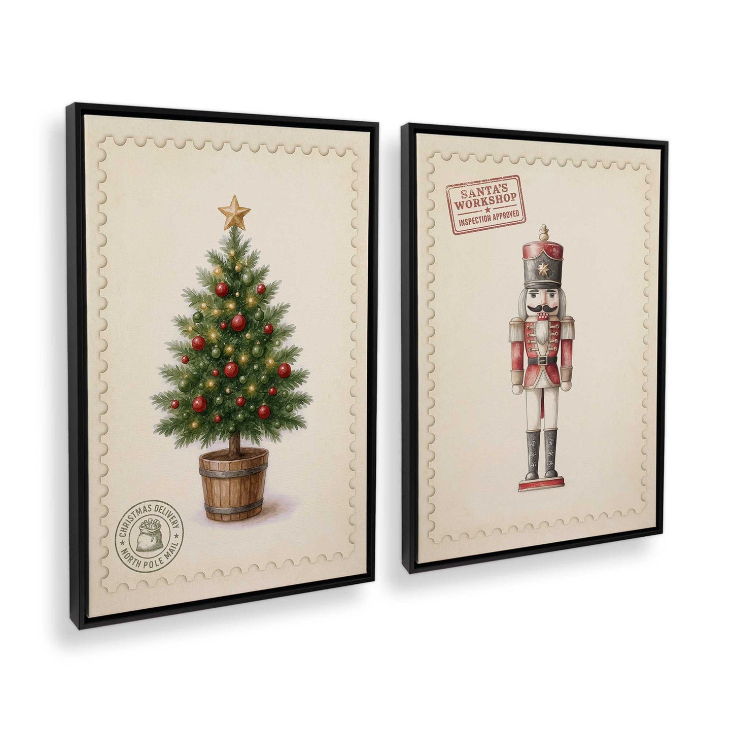 [Color:Satin Black], Picture of art in a Satin Black frame at an angle