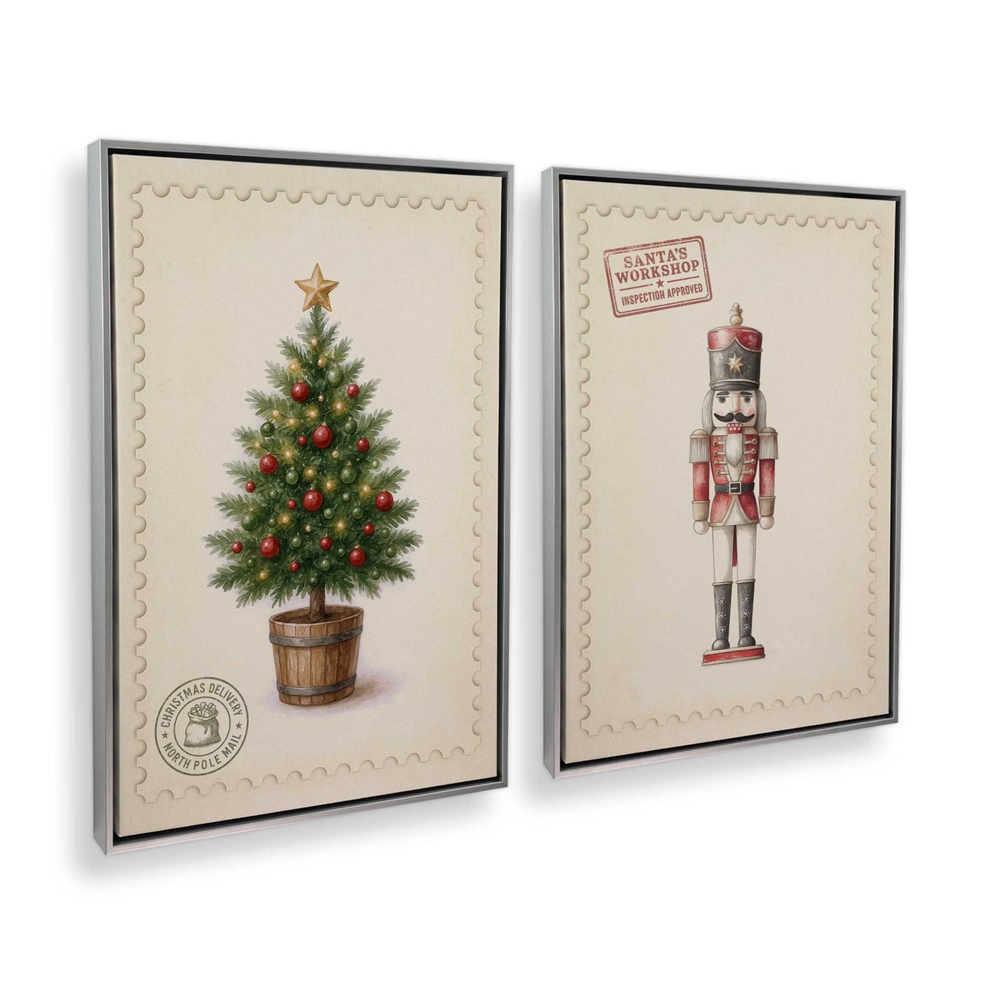 [Color:Polished Chrome], Picture of art in a Polished Chrome frame at an angle