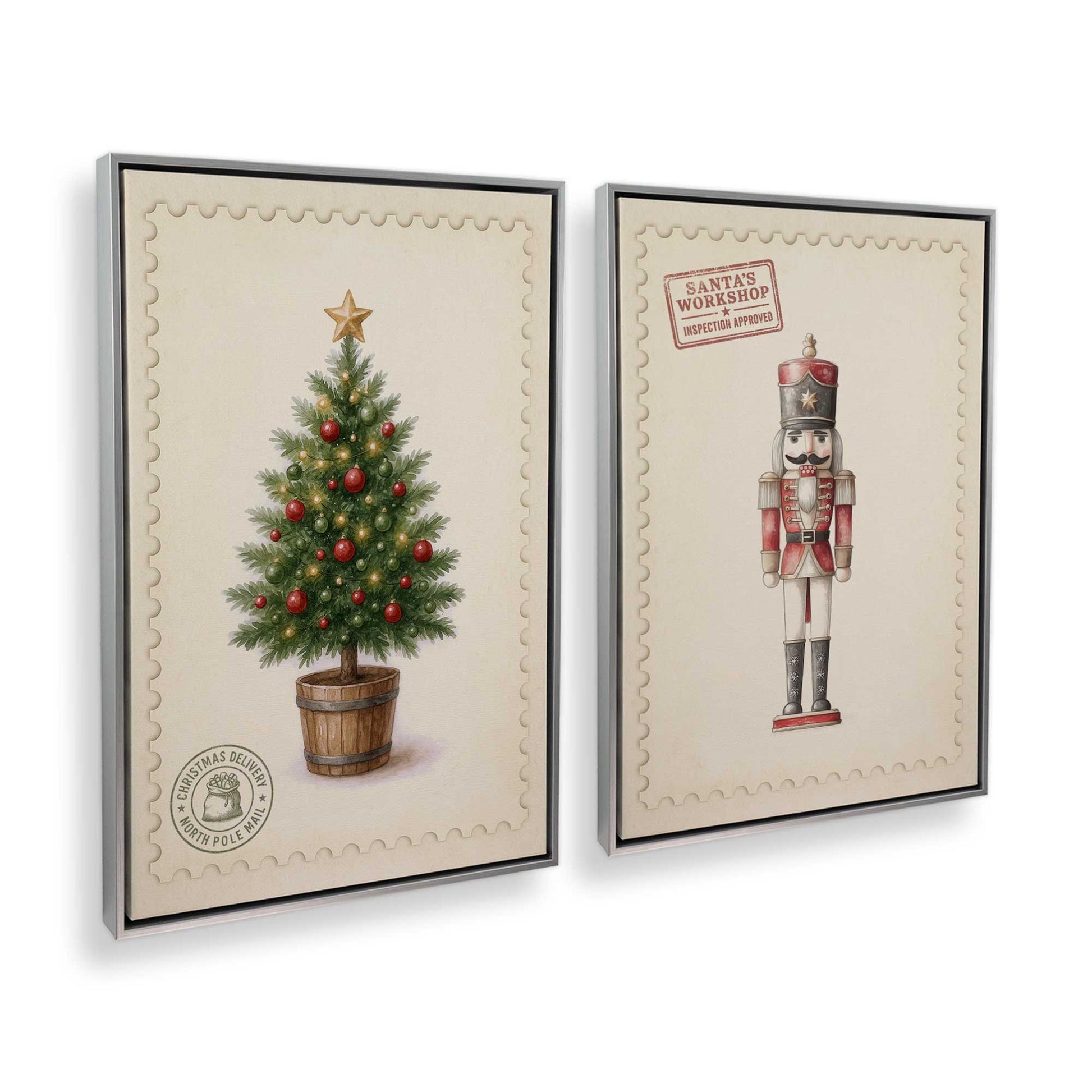 [Color:Polished Chrome], Picture of art in a Polished Chrome frame at an angle