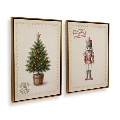 [Color:Polished Gold], Picture of art in a Polished Gold frame at an angle