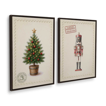 [Color:Espresso], Picture of art in a Espresso frame at an angle