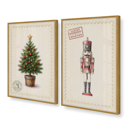 [Color:Polished Gold], Picture of art in a Polished Gold frame at an angle