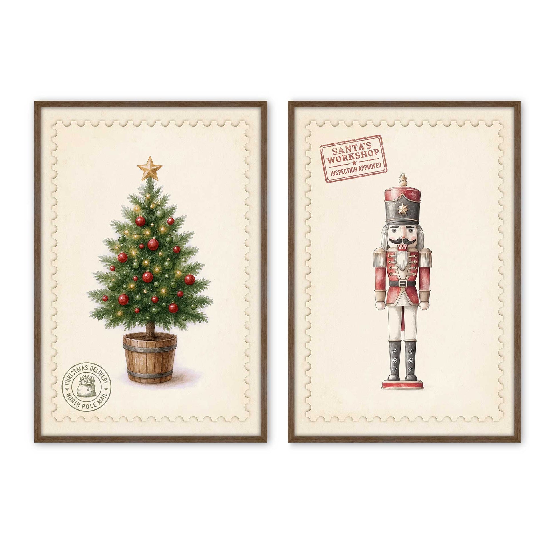 [Color:Walnut], Picture of art in a Walnut frame