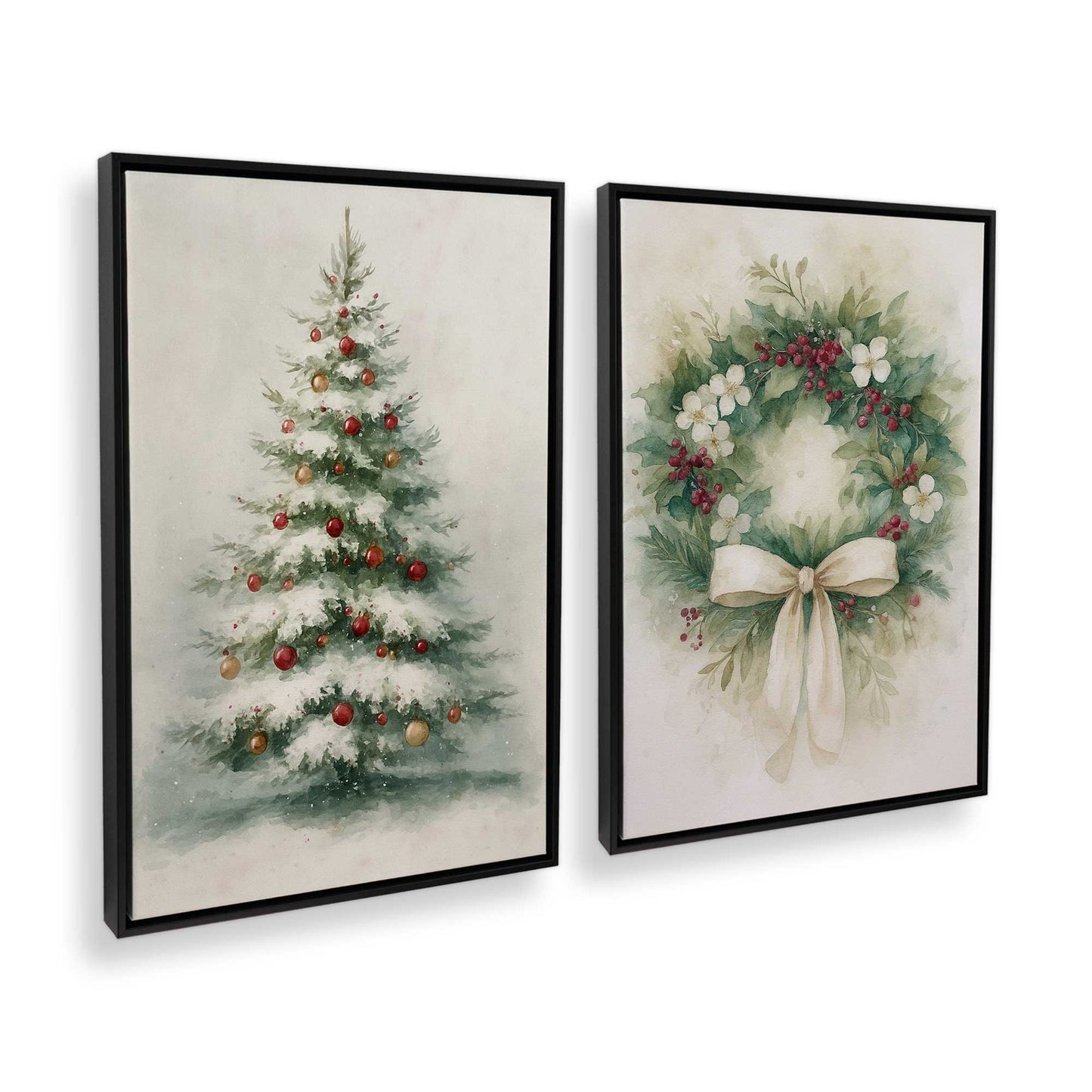 [Color:Satin Black], Picture of art in a Satin Black frame at an angle