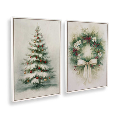 [Color:Opaque White], Picture of art in a White frame at an angle