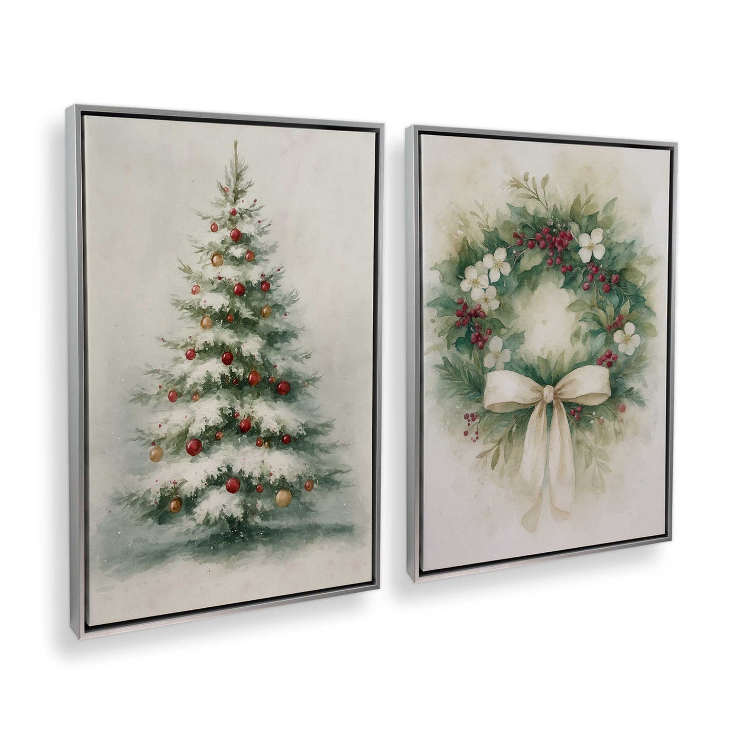 [Color:Polished Chrome], Picture of art in a Polished Chrome frame at an angle