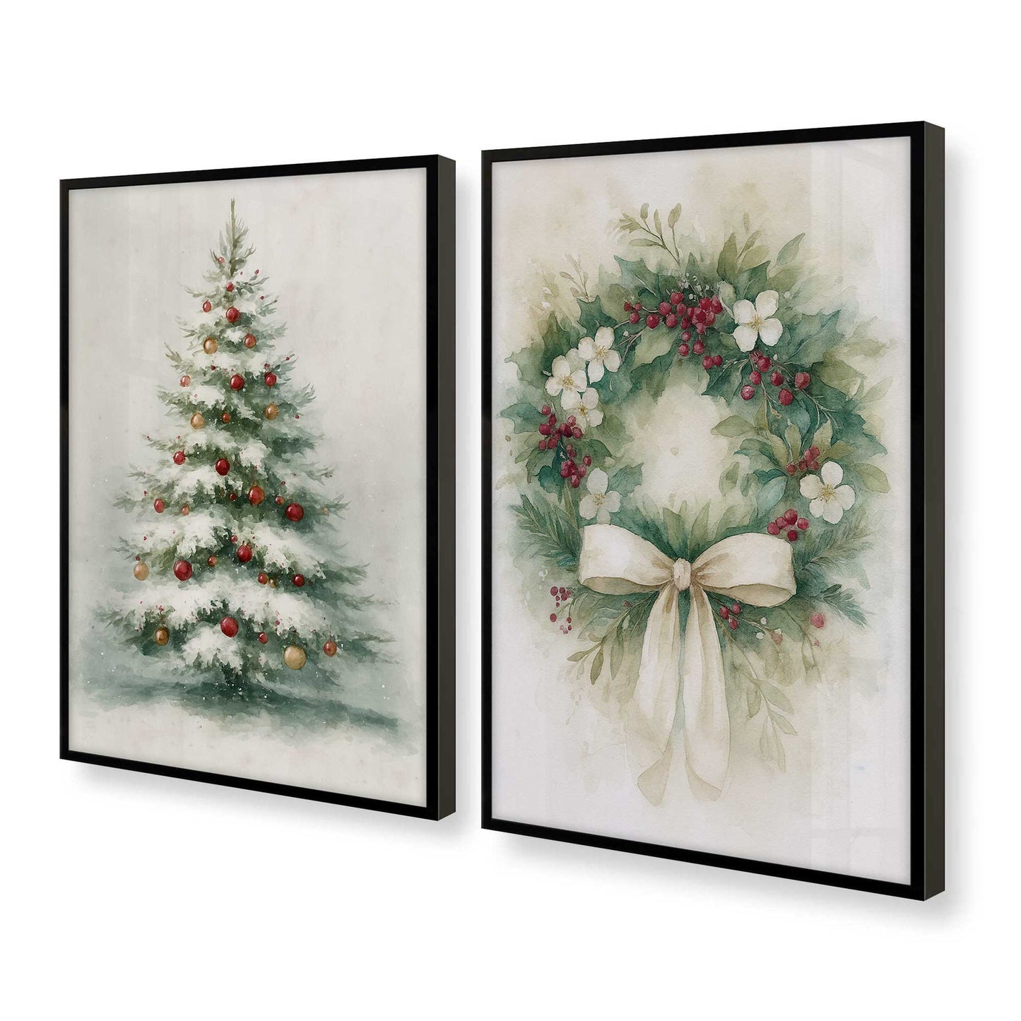 [Color:Satin Black], Picture of art in a Satin Black frame at an angle