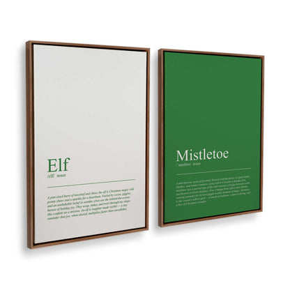 [Color:Walnut], Picture of art in a Walnut frame at an angle