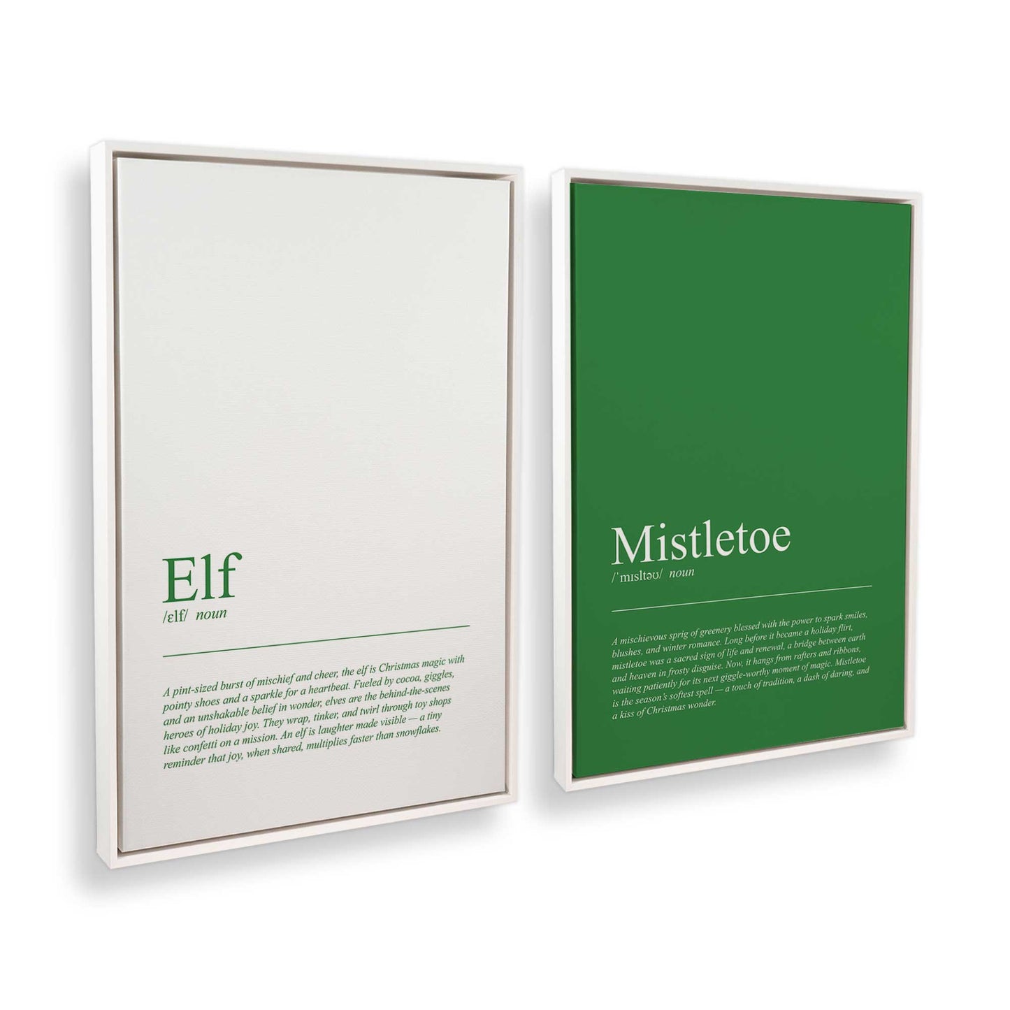 [Color:Opaque White], Picture of art in a White frame at an angle