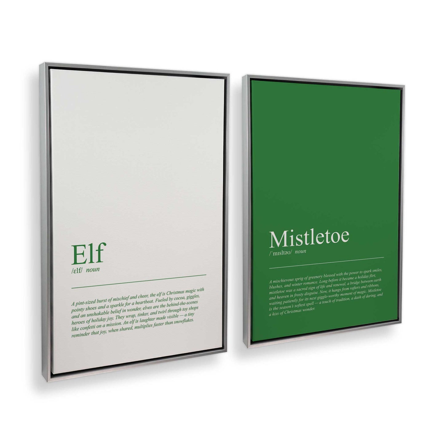 [Color:Polished Chrome], Picture of art in a Polished Chrome frame at an angle