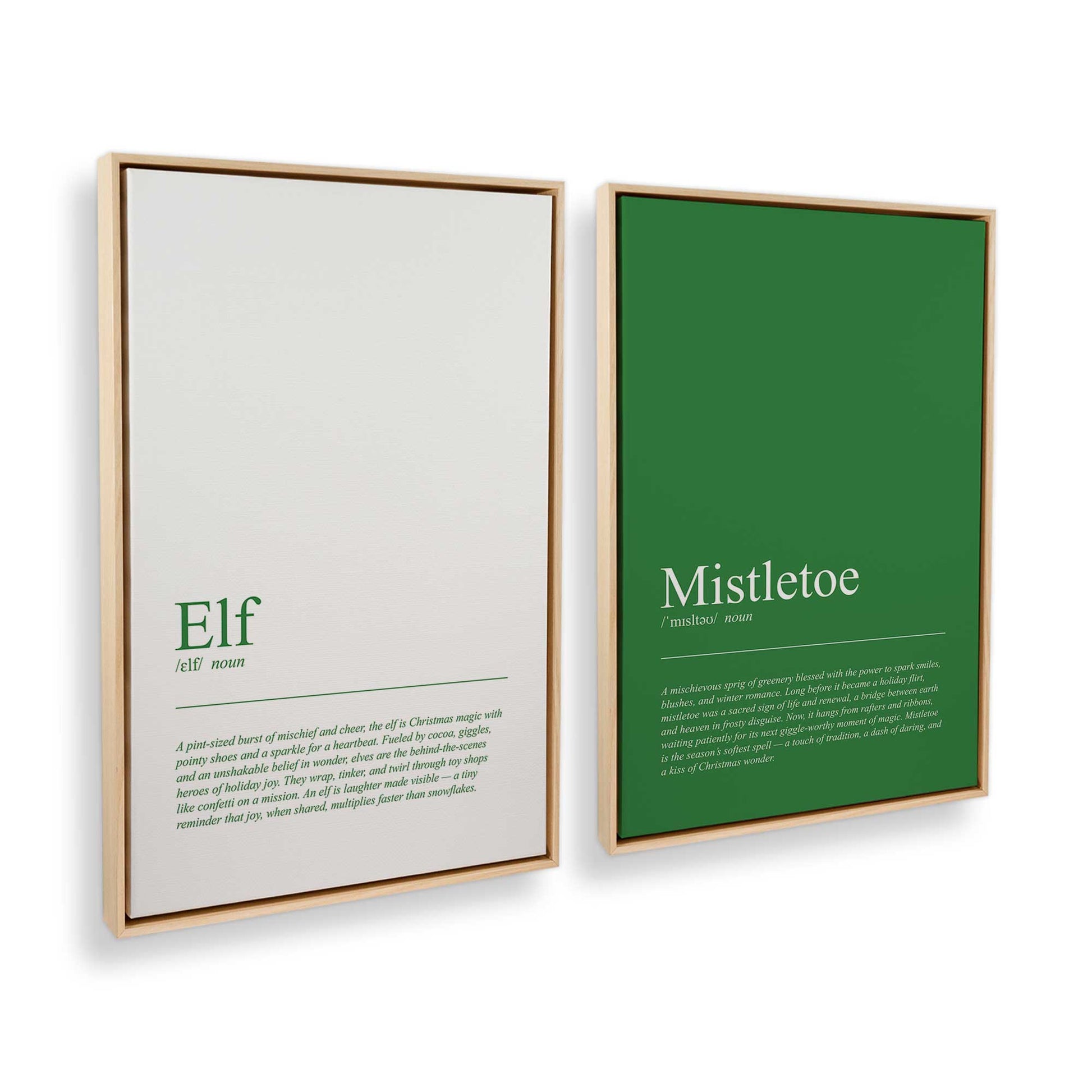 [Color:American Maple], Picture of art in a American Maple frame at an angle