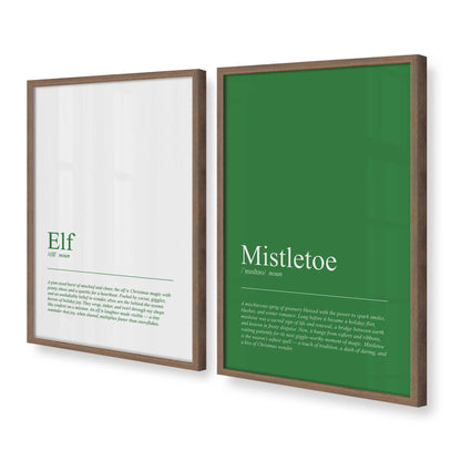 [Color:Walnut], Picture of art in a Walnut frame at an angle