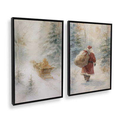 [Color:Satin Black], Picture of art in a Satin Black frame at an angle