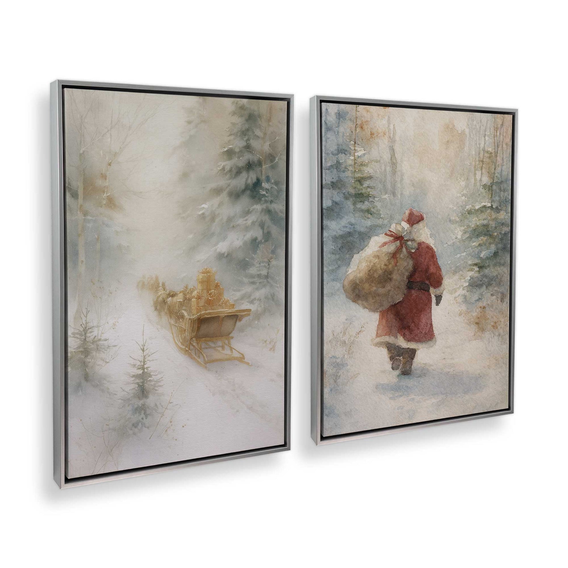 [Color:Polished Chrome], Picture of art in a Polished Chrome frame at an angle