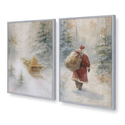 [Color:Polished Chrome], Picture of art in a Polished Chrome frame at an angle