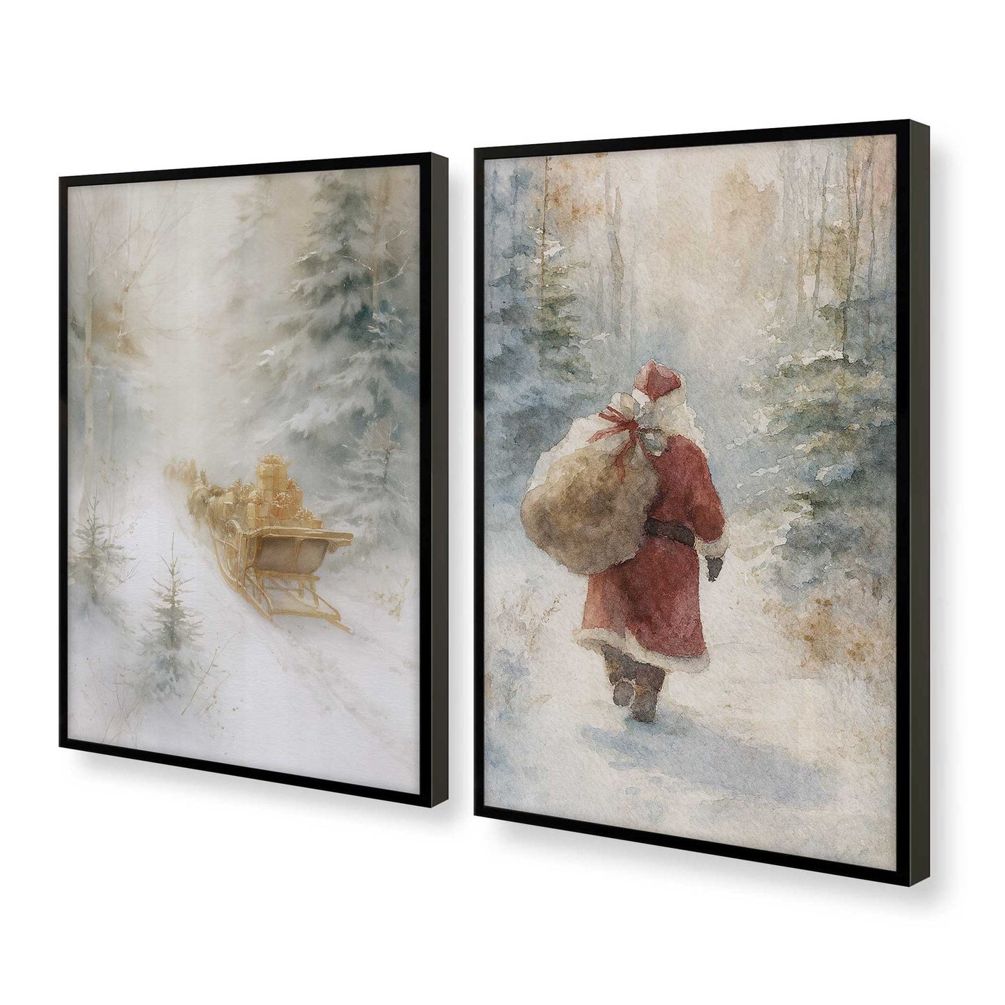 [Color:Satin Black], Picture of art in a Satin Black frame at an angle