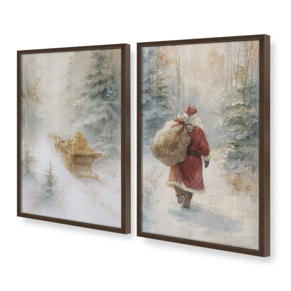 [Color:Belvinder Brown], Picture of art in a Belvinder Brown frame at an angle