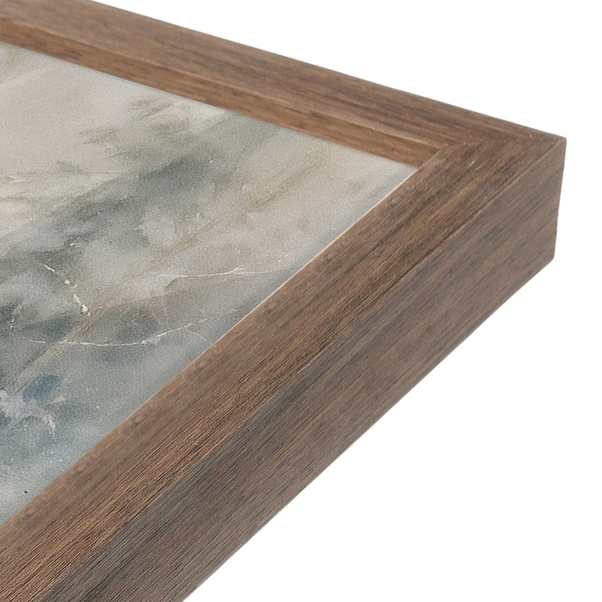 [Color:Walnut], Picture of art in a Walnut frame of the corner