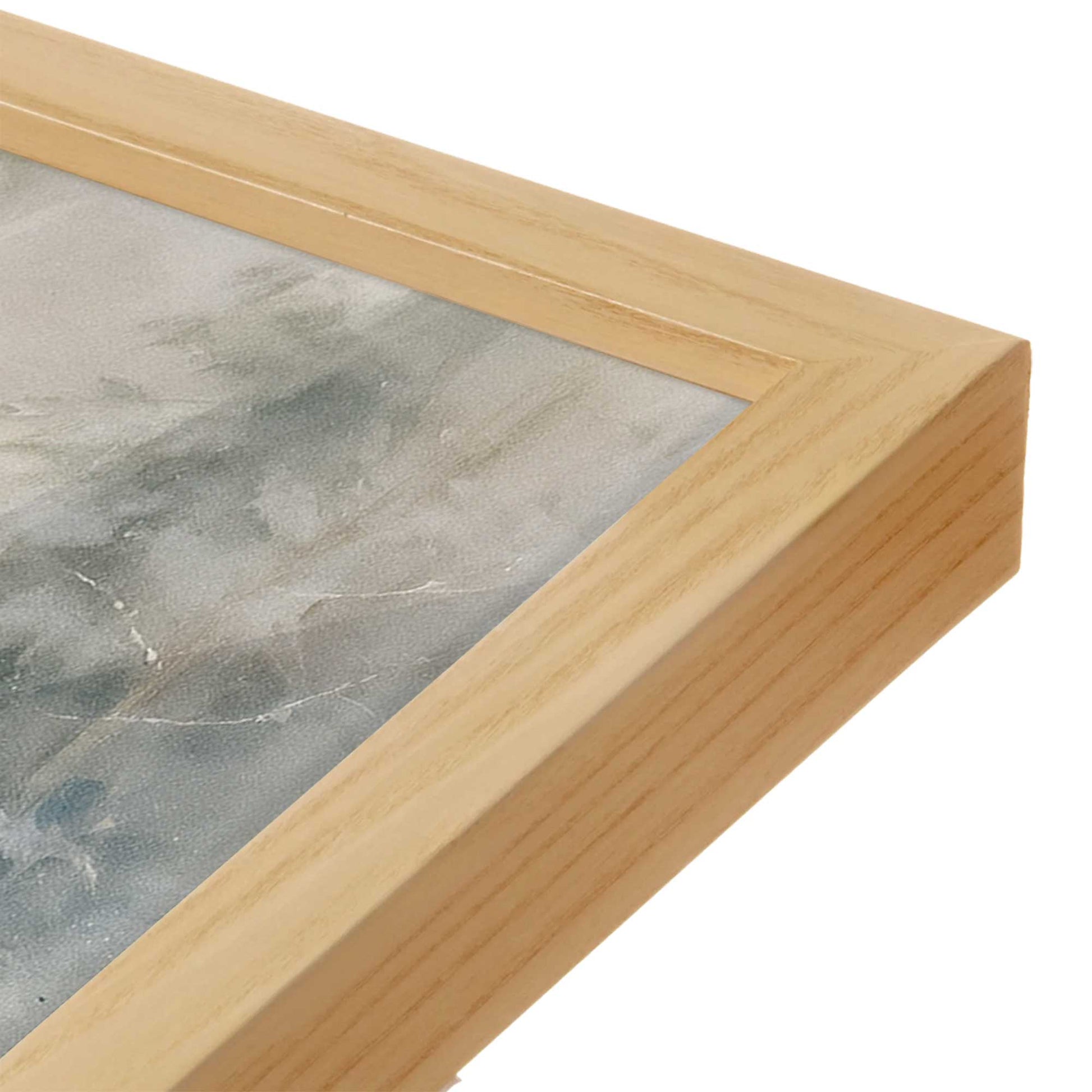 [Color:American Maple], Picture of art in a American Maple frame of the corner