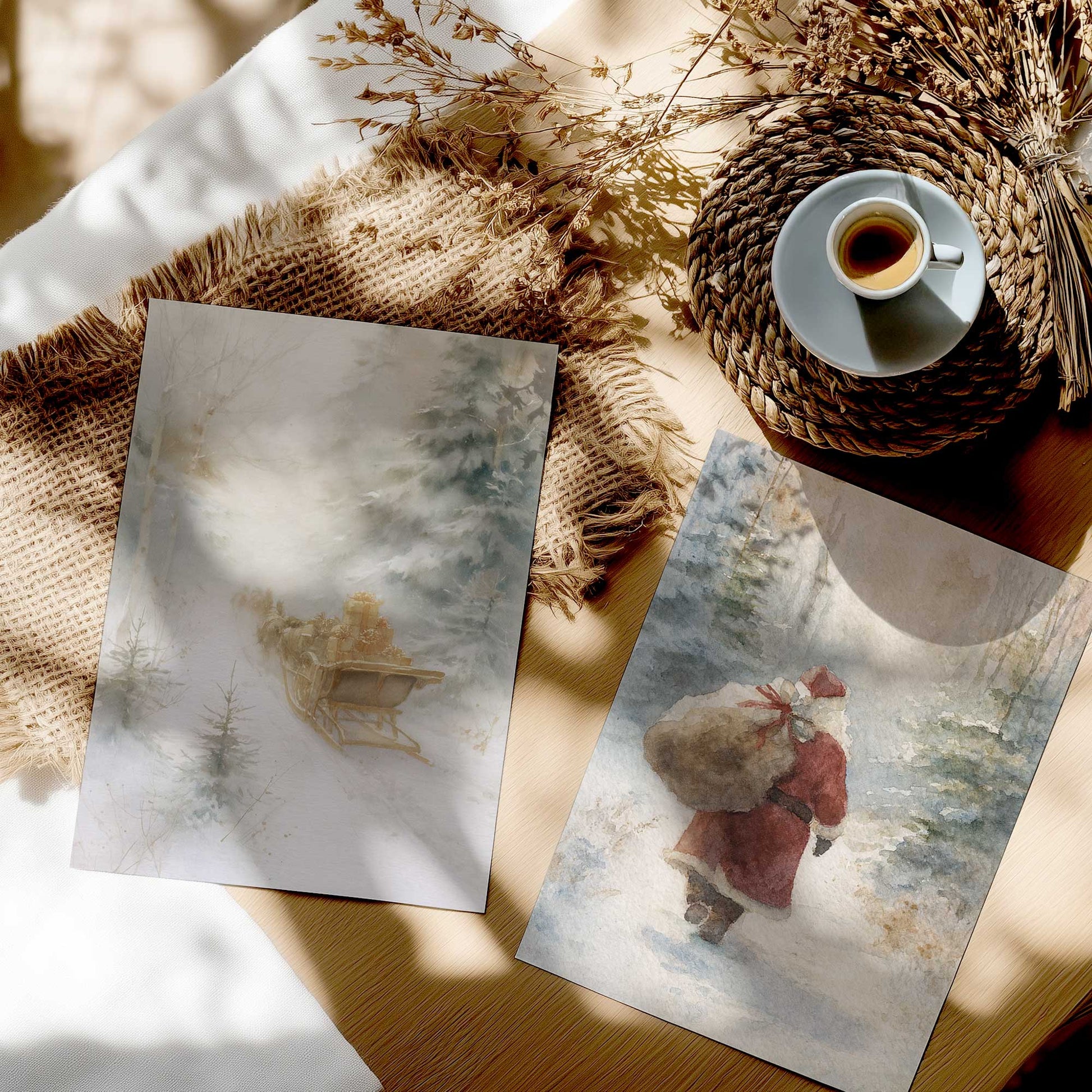 [color:Rolled Print], Picture in a room